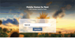 Desktop Screenshot of mobilehomes-for-rent.com